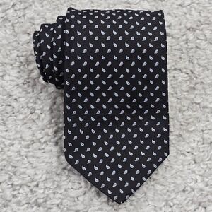 Brooks Brothers Makers Neck Tie Mens Blue‎ Paisley 100% Silk Made in USA